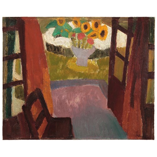 Garden view from interior